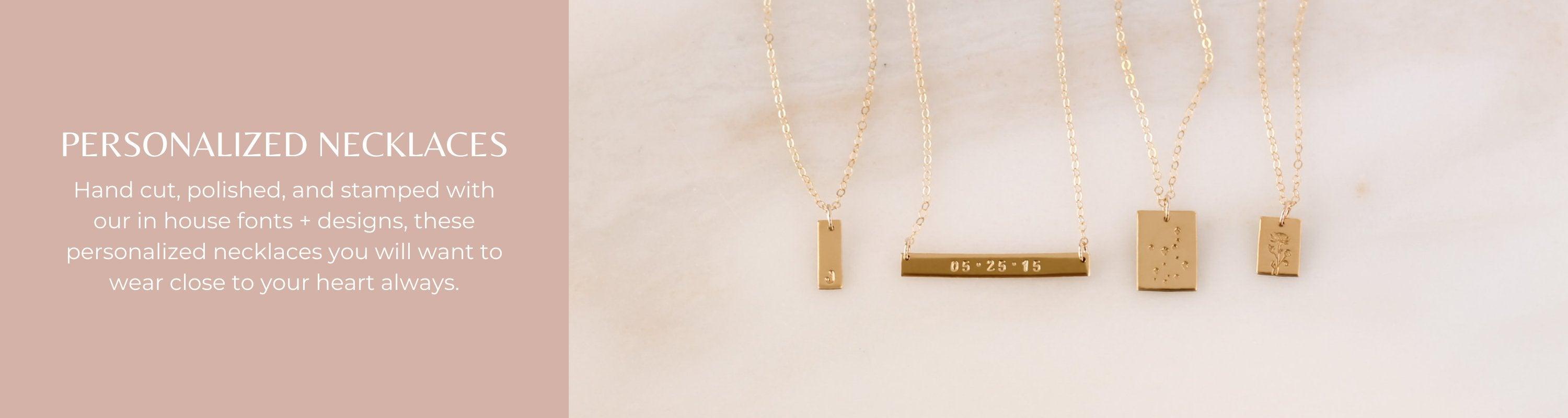 Large Luxe Personalized Necklace – Loveable